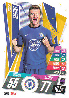 Mason Mount Chelsea 2020/21 Topps Match Attax CL #CHE10